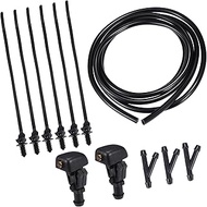 Windshield Washer Water Nozzle Spray 1 Set – OE 3W7Z17603AA, Compatible with for Ford Crown 2010 201