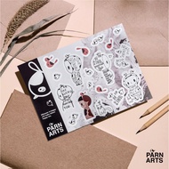Cocoon V.2 Sticker Set Collection Black & White A5 Version 2 Pattern And Size A5
