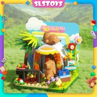Jaki Block Capybara Vacation Holiday Series Hut Display Deco Decoration Building Brick GK001 / GK002