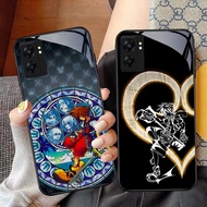 NC-43 Kingdom Hearts Game Kaca Glass Case For OPPO A57 A77S A17 A36 A77 A57S A76 A96 Realme C30S C55