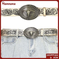 HANNANA Bohemian Style Belt, Harajuku Hip Hop Leather Embossed Belt, Women Man Y2K Punk Rock Waistba