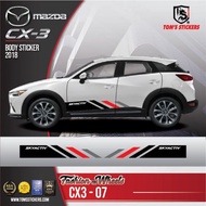 MAZDA CX-3 CAR BODY STICKER SET CX3 - 07