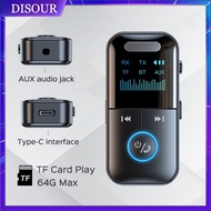 DISOUR Bluetooth 5.4 Receiver Transmitter 3.5mm AUX TF Card Playback HiFi Wireless Audio Adapter Wit