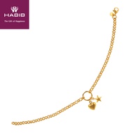 HABIB Oro Italia 916 Yellow Gold Bracelet GW3578