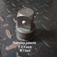 Female 3/ 4 inch to Male 1 inch shock wrench connection MATADOR GERMANY 3/4 to 1 inch shock wrench a