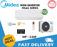 MIDEA 1.0HP 1.5HP 2.0HP 2.5HP WALL MOUNTED NON INVERTER AIR CONDITIONER MODEL: MSAG10CRN8 MSAG13CRN8 MSAG19CRN8 MSAG25CRN8