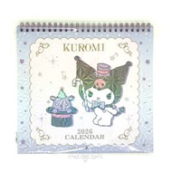 (特價) KUROMI 港版 2026 壁掛 年曆 掛牆 月曆 日曆 掛曆 香港假期 酷洛米 庫洛米 可羅米