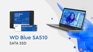 สีฟ้า WD®SATA เอสเอสดี SA510ขนาด2.5นิ้ว/7มม. (500GB/1TB/2TB)