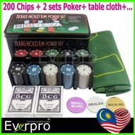 Texas Poker Games Set With 200 Chips