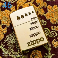 [HCM]Bật Lửa Zippo Đồng Nguyên Khối Mẫu Cổ ZIPPO ZIPPO Tặng Kèm Đá Bấc Chai Xăng Nhỏ).