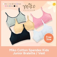 Miko C413 Cotton Spandex Junior / Young Adult Bralette / Vest / Bra /  Super Soft and Comfortable