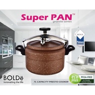 TSA- (READY COD) PANCI PRESTO BOLDE 7 LITER GRANITE / BOLDe SUPER PAN PRESTO Granite - Panci Presto