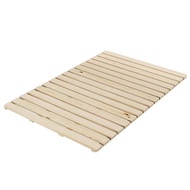 FUDEK 日式防潮排骨架 6尺加大雙人床 榻榻米折疊床板 簡易低床底 防潮透氣 實木護腰床墊架子 182*188cm