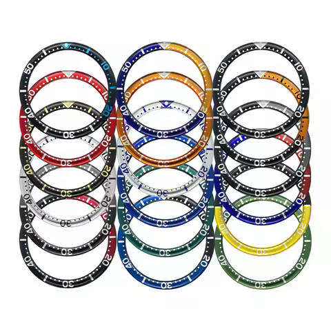 39mmx32.2mm Flat Resin Bezel Insert Fits 6105 6309 Turtle Abalone Watch Case Men's Watches Replace B