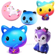 Kawaii Squishy Cat Jumbo Big Slow Rising Antistress Toy Stress Relief Coloful Galaxy Dog Animals Squeeze Toy for Childre