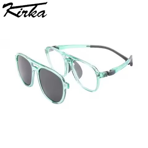 Kirka TR90 Flexible Sunglasses for Kids Clip-on Protected Eyeglasses gafas de so 2 using Sun glasses