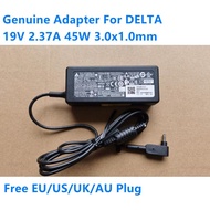 รับประกันสองปีของแท้19V 2.37A 45W 3.0X1.0Mm DELTA ADP 45FE F AC Adapter สำหรับ ACER Notebook Charger