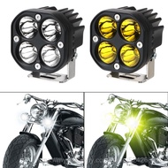 【Ready stock】3 inch 40W Motorcycle LED work light white yellow red Green Square spot beam fog light bar for Jeep 4x4 Offroad Truck 12v 24V