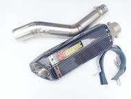 ชุดท่อสลิปออน BENNELLI TNT300 (เบเนลลี่ ทีเอ็นที300)แสตนเลสเกรด 304 อย่างดีสวมปลายท่อแต่งขนาด 2 นิ้ว