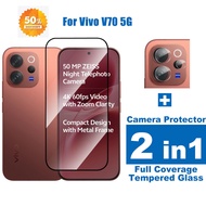 Vivo V70 Tempered Glass For Vivo V70 FE Elite V60 V60e V50 V50e V40 V40e V30 V30e Lite Pro V40 SE 4G