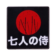 Samurai Kurosawa Akira Movie Brooch Poster Art Badge
