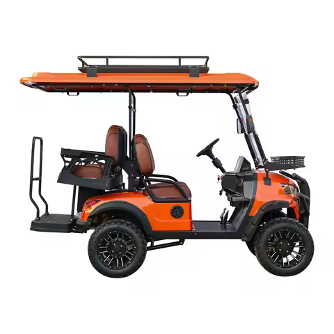 New Popularity 4 Seat Electric Golf Cart 5000W Scooter ATV Go Karts Adult Sightseeing Classic Gas Ca