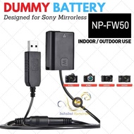 Dummy Battery For sony NP-FW50 Battery A5000 A5100 A6000 A6300 A6500 a7000 A7 a7r ZV-E10 a7m2 a7s2