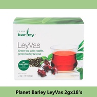 Planet Barley Leyvas  Green Tea with Roselle, Green Barley & Loyus 2g X 18 bgs (EXP: 21/04/2026)