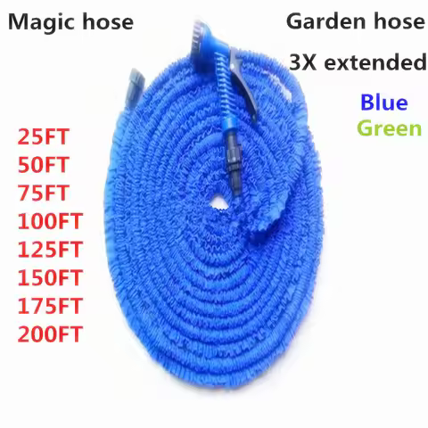 Popular Magic Garden Hose Reel Can Triple Extend The Flexible Multi-Purpose Watering Hose By 25-200 