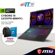MSI Cyborg 15 A13VFK-886MY 15.6" FHD 144Hz Gaming Laptop (Intel Core i7-13620H | 16GB | 512GB SSD | 