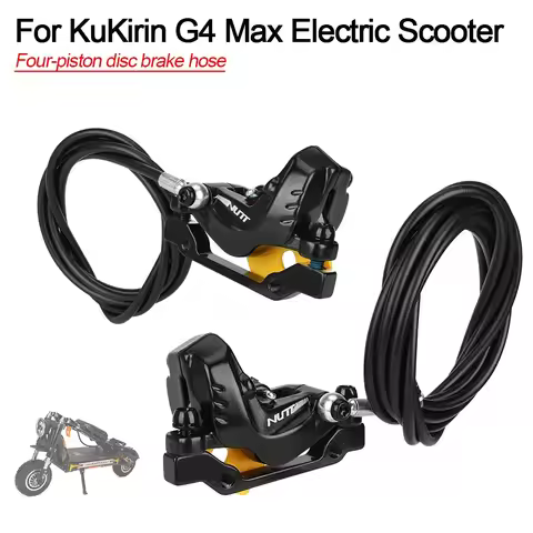 Left Front/right Rear Four-piston Disc Brake Tubing F160mm R140mm for KuKirin G4 Max Electric Scoote