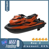 ASTELLA เรือบังคับไฟฟ้ากันน้ำเรือการควบคุมระยะไกลแบบอิเล็กทรอนิกส์ความเร็วสูงพลาสติกความต้านทานต่ำเร