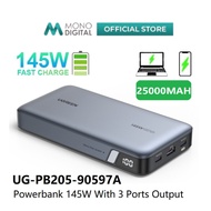 UGREEN 145W 25000MAH POWERBANK 2C1A 3 PORTS OUTPUT BATTERY PACK WITH FLIGHT APPROVED POWER BANK - UG