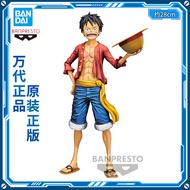 [Authentic]Genuine Bandai Glasses Factory Group Prize Figure Hand Office Grandista nero One Piece Luffy Comic Color 7RPY