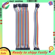40Pcs 20Cm 2.54Mm Male To Male Breadboard Jumper Wire Cable for