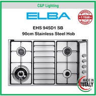 Elba 90cm Stainless Steel 4 Burner Cooker Hob Gas Stove EHS 945D1 SB