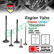 (4pc) Münster Engine Valve Exhaust (36.0mm) / Intake Inlet (40.0mm) Mitsubishi Canter 7.5 8.2 24V 6M