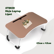 Sticker Stiker Meja Belajar | Meja belajar anak | Meja Laptop Lipat portable Motif bunga floris Aes