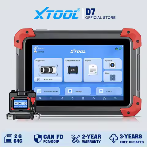 XTOOL D7 All System Car Diagnostic Tools Bidirectional Scanner ECU Coding Automotive Scanner 38+ Ser