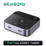 UGREEN 4K 60Hz USB C HDMI to HDMI Switch Model:55452