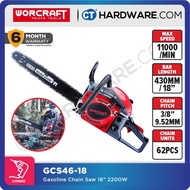 WORCRAFT GCS46-18 GASOLINE CHAIN SAW 2000W | 46CC | 18“ [ GCS4618 ]