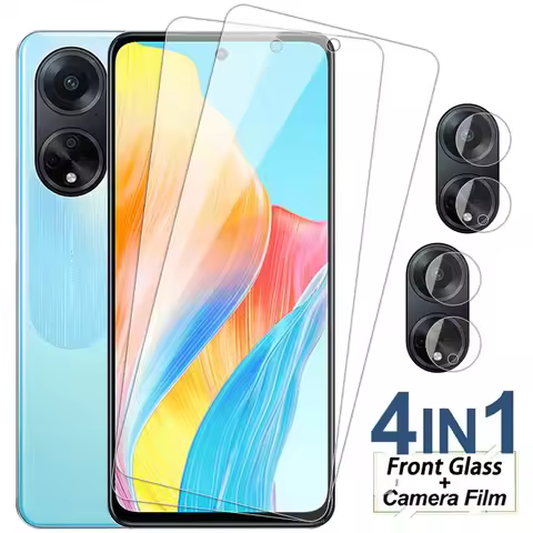4IN1 Tempered Glass For OPPO A98 A78 A38 A97 A94 5G A54 A96 A95 A93 A92 A91 A76 A74 A73 A54S Screen 