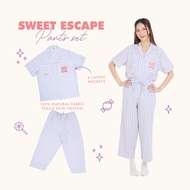 Sleep is - Sweet Escape Pants set ชุดนอนโนบรา
