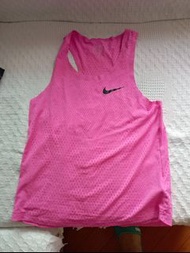 Nike aeroswift 粉紅 pink  男 men 背心 dri fit singlet 運動衫 球衣 tennis running marathon 跑步三項鐵人 馬拉松