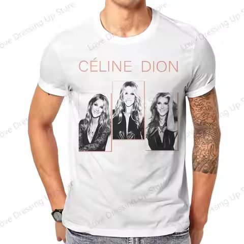 Celine dion metal funny Large printed cotton men's Tshirt Short Sleeve Tshirts Titanic Movie Hipster