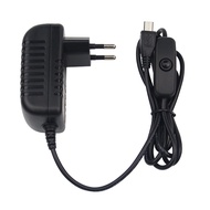 5V/3A Raspberry Pi 3 Power Adapter 5V 3A and ON OFF Switch EU Plug