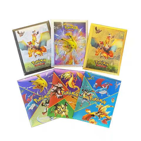 10Pcs Pokemon Colorful Shining Rainbow Cards English Vmax Gx Charizard Pikachu Trading Game Collecti