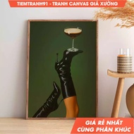 Wall Painting, Espresso Martini Poster Modern Cocktail Wall Art Stylish Martini Glass Luxury Party R