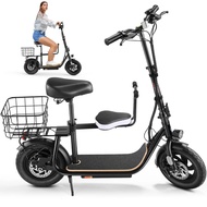 Peak 819w Electric Scooter With Kids Seat,25 Miles Range,foldable Scooter For Adults And Teens,commu