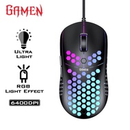 GAMEN GM710 6400 DPI Macro Ultralight Gaming Mouse 72 grams Black - 1 Year Warranty